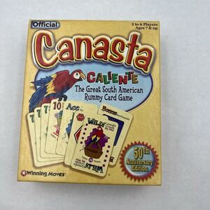 Canasta Caliente Rummy Card Game 50th Anniversary Winning Moves 2000 Complete GC